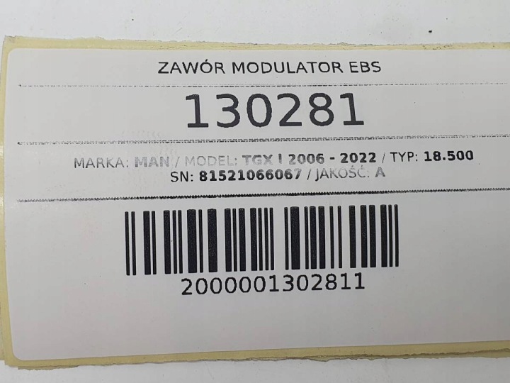 фото №7, Клапан модулятор системы (abs/ebs) ebs man tgx i tgs 81521066067
