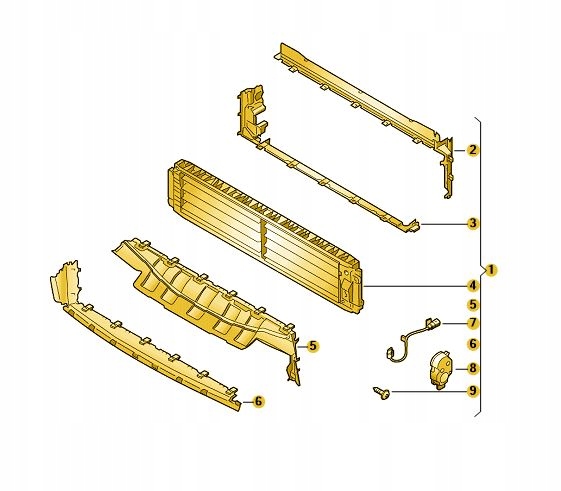 фото №1, Жалюзи з направляющая регулировочный skoda octavia 4 iv