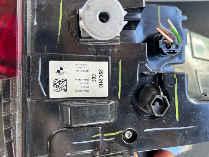 фото №11, Крышка зад задняя багажника лампы приводы bmw x5 g05 цвет a300