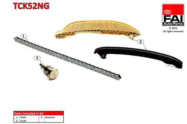 фото №2, Набор цепи распределительный вал fai