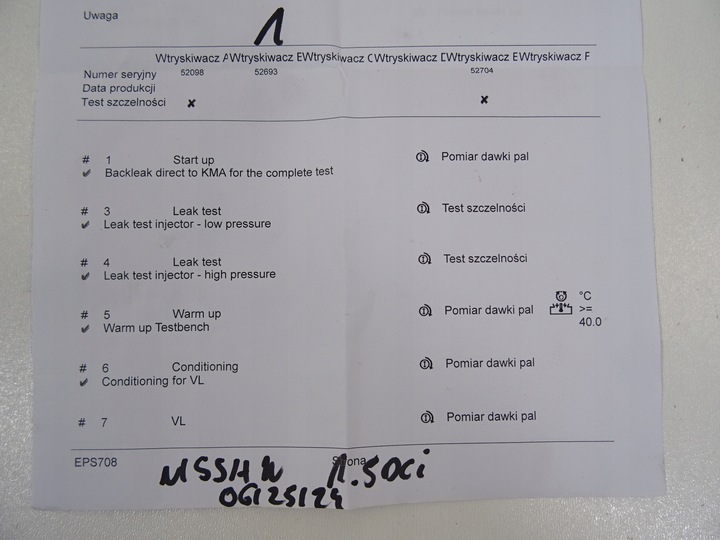 фото №12, Інжектор nissan renault 1.5 dci 8200380253 h8200294738 друк тест