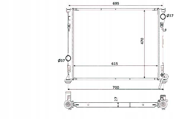 фото №2, Радіаторів chrysler 300c 04- nrf