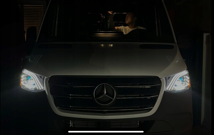 фото №9, Mercedes sprinter w907 2018-2024 фара передня (фара головного світла, лампа передня) ліва повний led конверсія нове