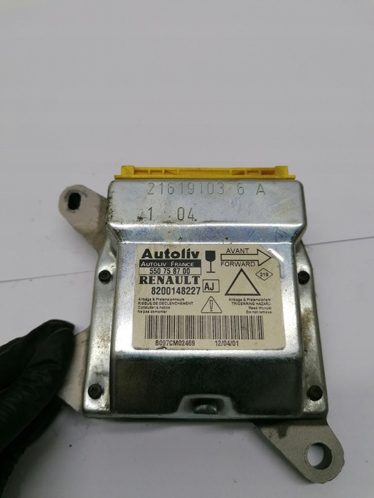 фото №1, Laguna 2 датчик, модуль подушка безпеки 8200148227