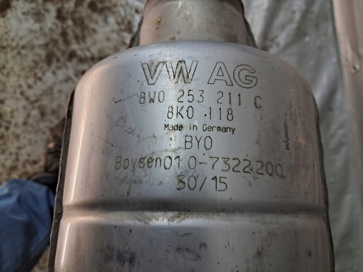 фото №8, Труба випускна глушник audi s4 s5 8w 3.0 tfsi 8w0253211c