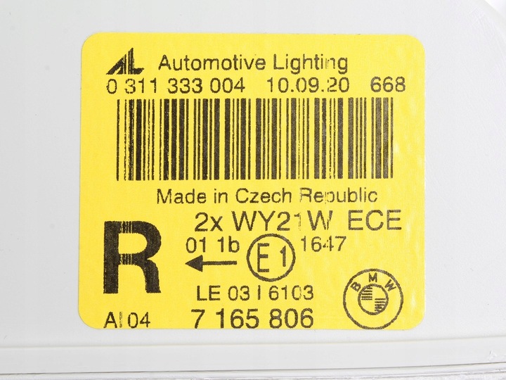 фото №12, Поворотник правый белая bmw e63 e64 630i 645i 650i m6 - 63137165806