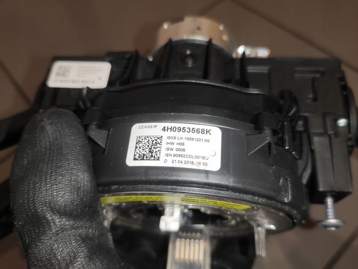 фото №12, Audi a7 4g 4g8 a6 c7 рестайлинг переключатель комбинированный лента подрулевые рычаги сматыватель оригинал