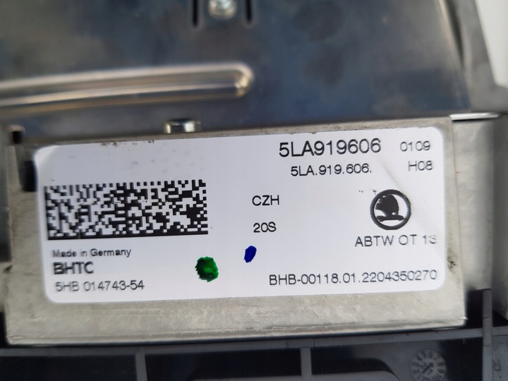 фото №5, Skoda enyaq iv 2022 дисплей mmi навигация экран 5la919606 5hb01474354