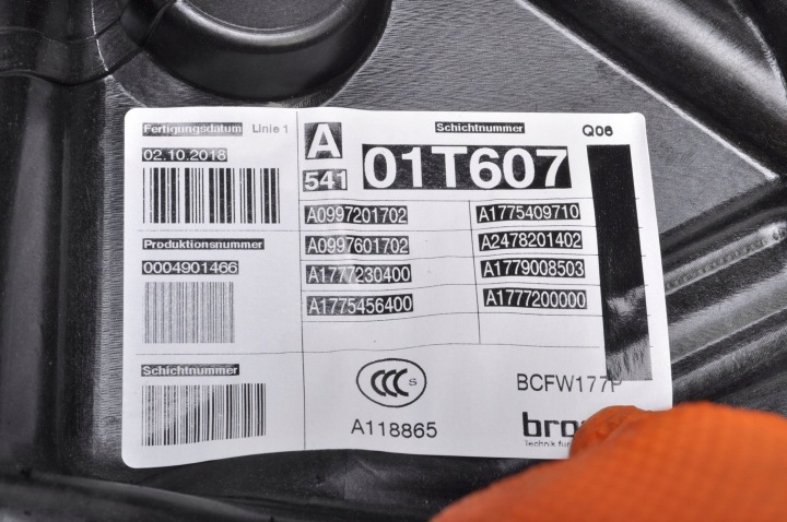 фото №5, Mercedes w177 подъемник стекла левые перед a0009065806 a1777200000