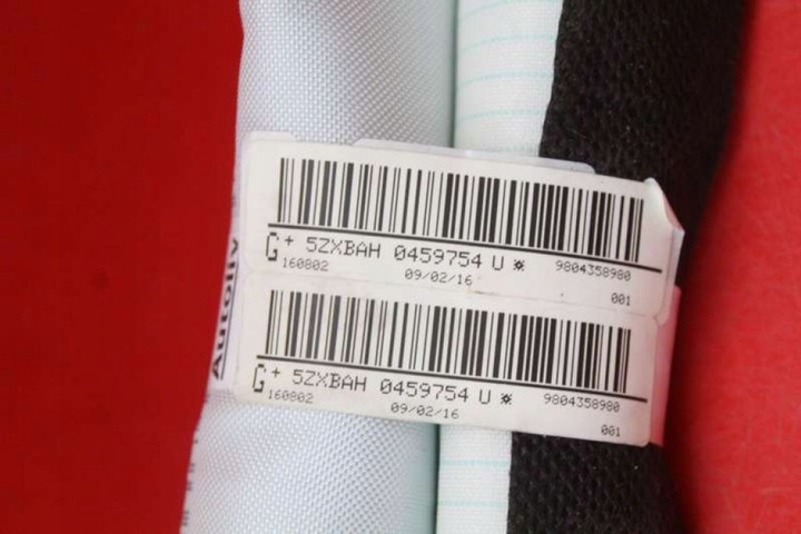 фото №5, Подушка безпеки повітряна подушка шторка ліва 9804358980 citroen c4 cactus 14-17