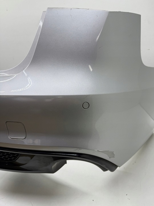фото №11, Audi a6 c7 sedan бампер s-line зад комплектный 4x pdc lx7w серебряный sline