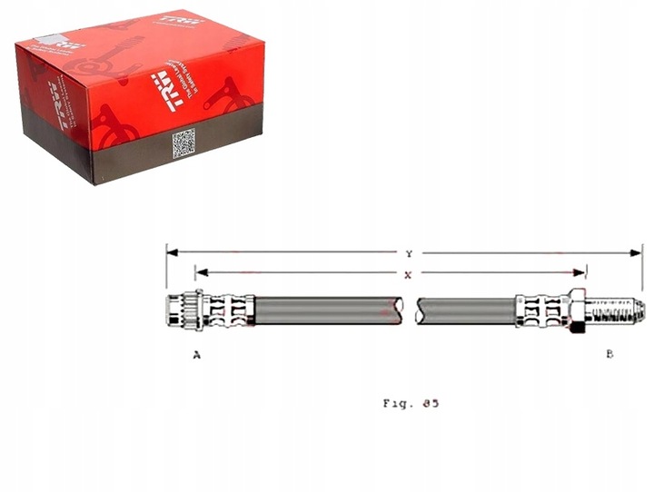 фото №1, Шланг тормозной elast. peugeot 306 1.1-2.0d 04.9
