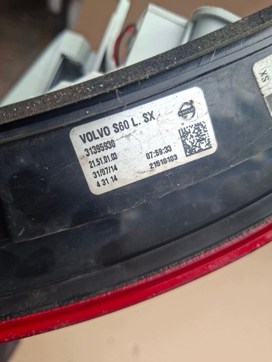 фото №12, Фара ліва зад sedan volvo s60 ii 14r. nr. 31395930