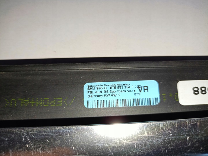 фото №7, Планка накладка дверь хром перед правые 8t8853284f audi a5 8t