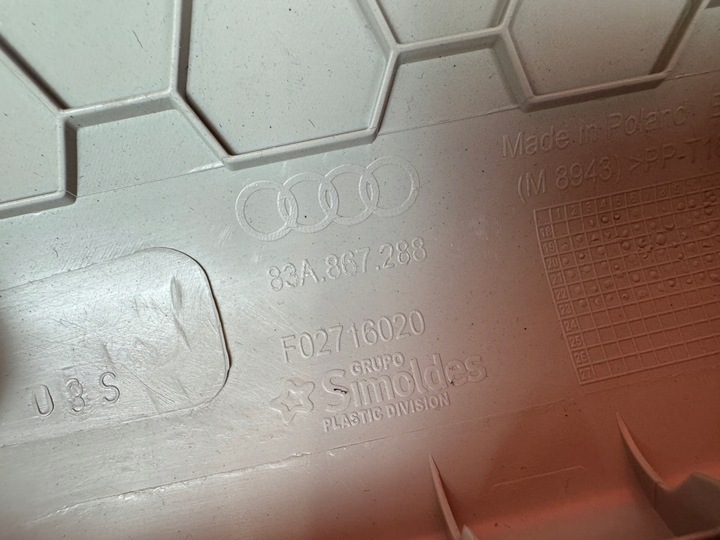 фото №3, Защита обшивка стойка c правые audi q3 83a 83a867288