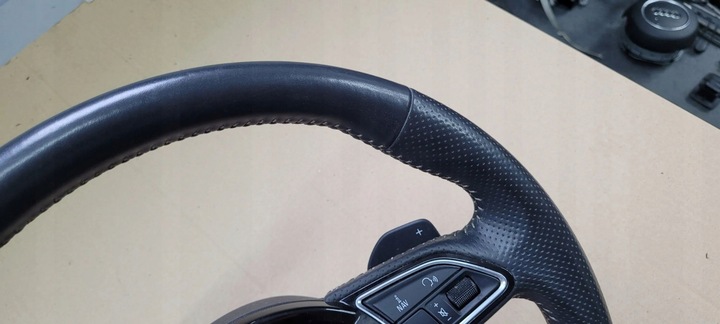 фото №6, A6 c7 4g рестайлинг руль кожа кожаный sline лепестки a7 4g