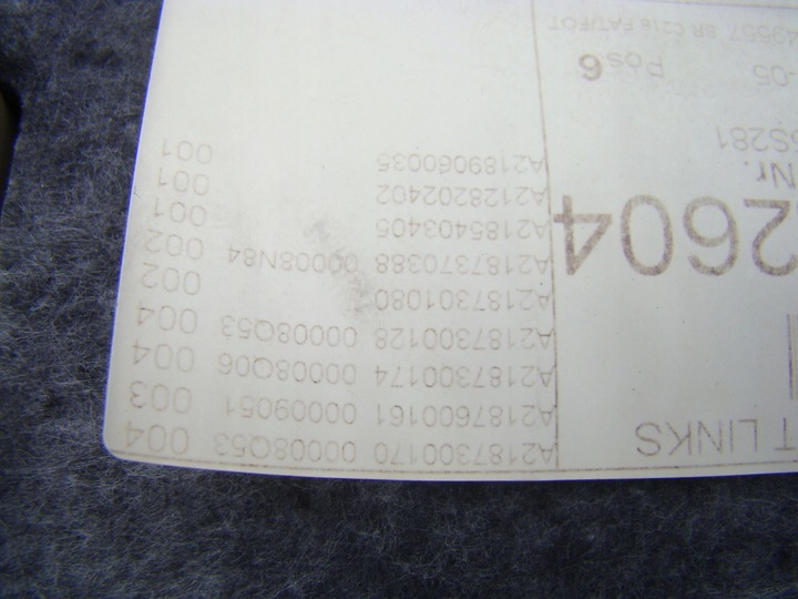 фото №8, Mercedes w218 обивка дверь левый зад