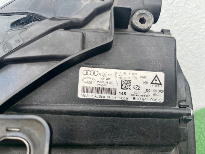 фото №9, Фара праве перед audi q3 рестайлінг 8u 8u0941006c oem номер eu гарна біржа познань