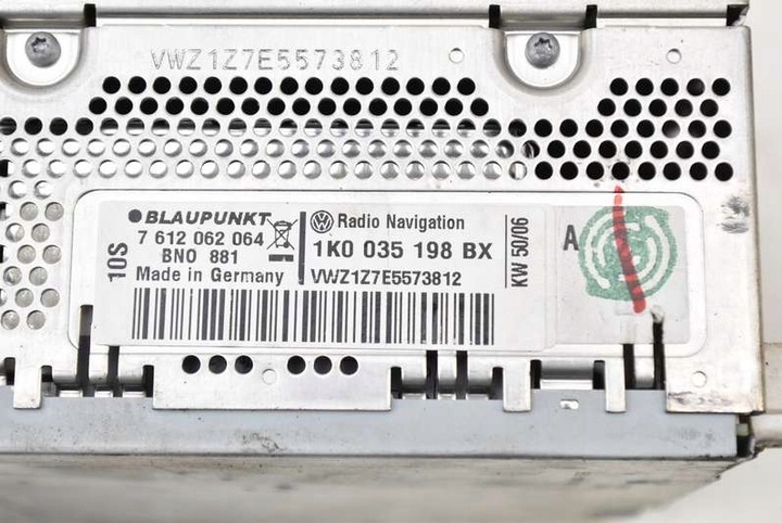 фото №8, Радіо радіопрогравач cd навігація 1k0035198bx vw passat b6 05-10