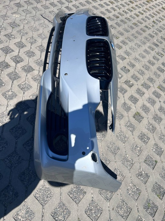 фото №12, Bmw 3 f30 f31 бампер перед передній комплектний 4xpdc омивачі 354 титан срібло