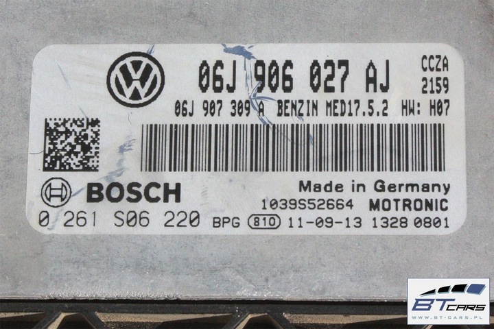 фото №7, Vw beetle модуль блок управления компьютер двигателя 2.0 tfsi 06j906027aj 06j907309a
