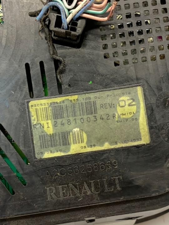 фото №5, Спідометр  манометр 248100342r renault