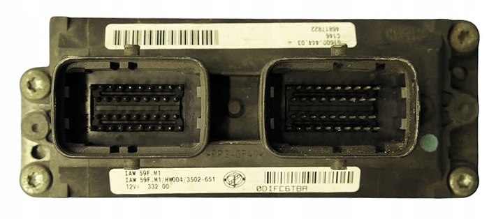 фото №1, Блок управления двигателя fiat seicento 1.1 46817822 iaw59f.m1 + программирование