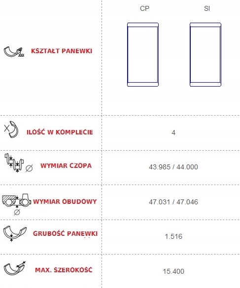 фото №4, Вкладиші шатунні focus ii iii 1,6tivc