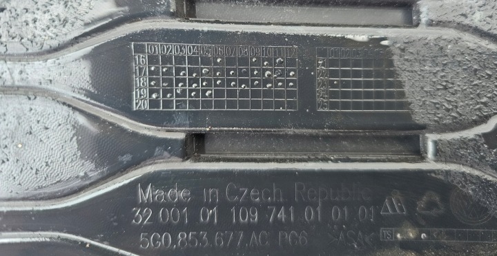 фото №11, Решітка бампера середня vw golf 7 vii рестайлінг 5g 16-19 r-line org 5g0853677ac