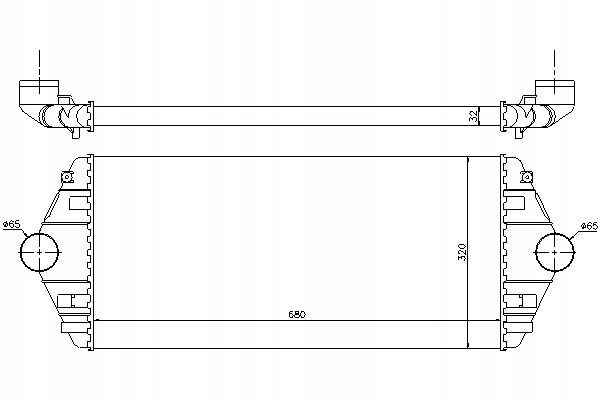фото №1, Nissens интеркулер citroen evasion jumpy fiat scu