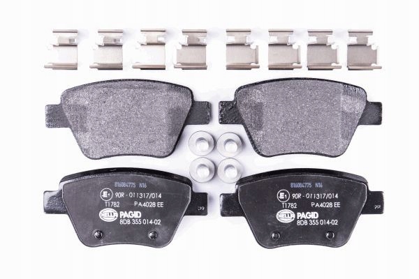 фото №3, Тормозные колодки тормозные hella 8db355014021