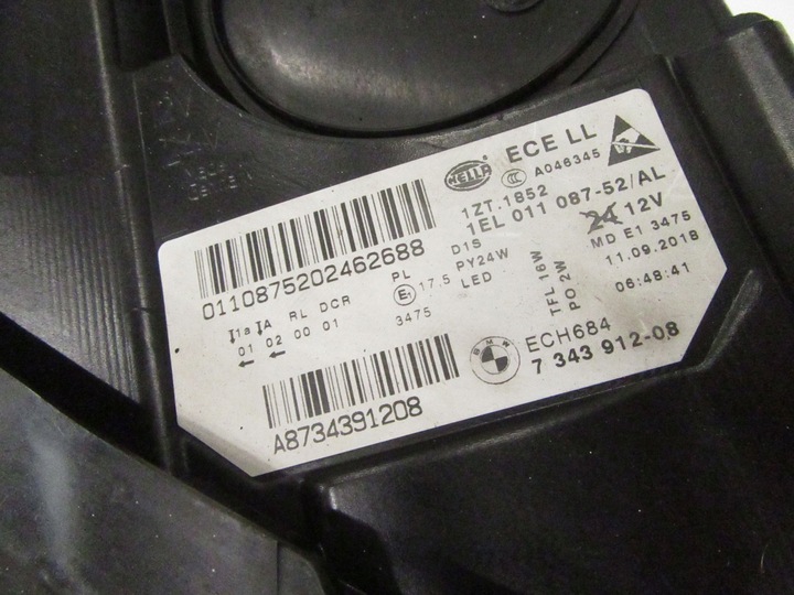 фото №6, Лампа лампи перед передні bmw 5 f10 f11 рестайлінг lci ксенон некерований європа