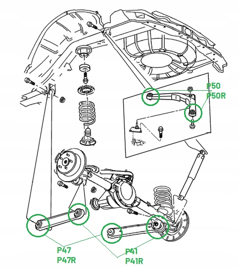 фото №16, Polibusze втулки jeep grand cherokee wj/wg 99/05