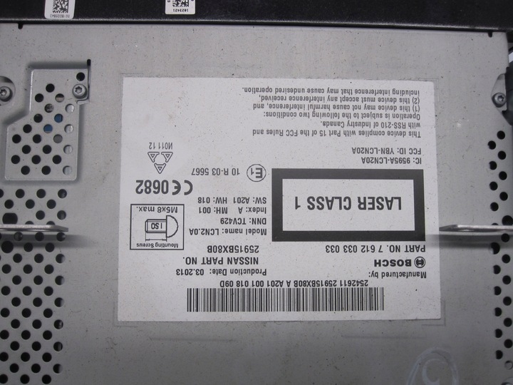 фото №6, Nissan juke i 13r радио cd 7612033033 25915bx80b