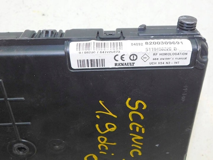 фото №3, Renault scenic ii 04r - модуль uch 8200309691