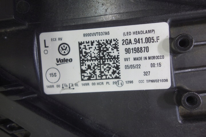 фото №6, Лампа перед ліва vw t-roc повний led 2ga941005f