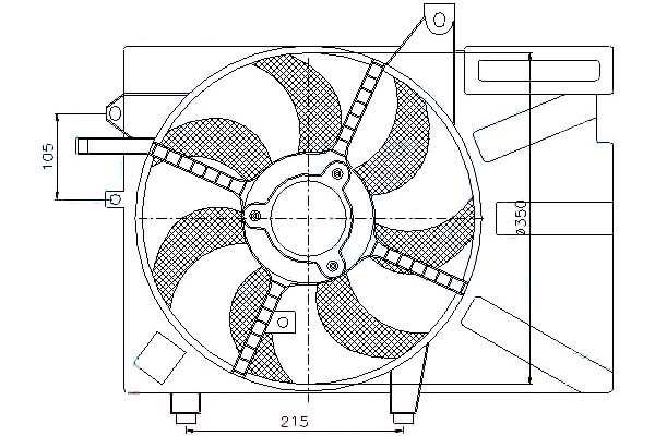 фото №2, Вентилятор радіатор з корпус hyundai getz 1.1-