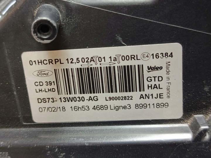 фото №13, Ford mondeo v mk5 фара лампа левая передняя оригинал ds7313w030ag