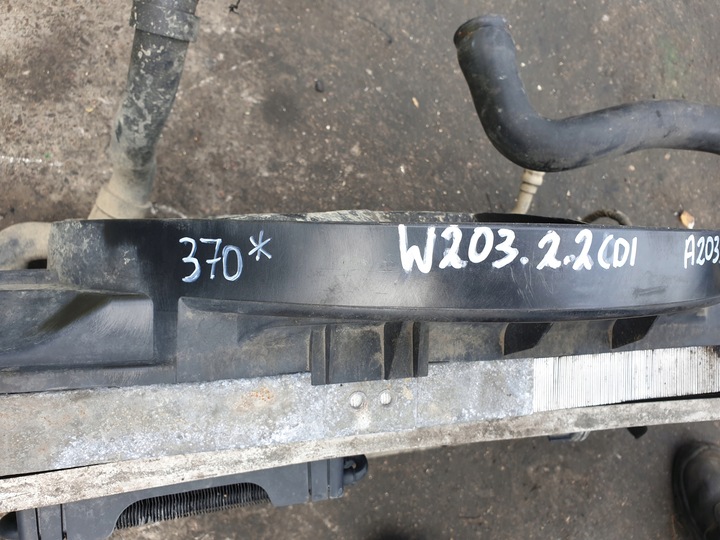 фото №9, Комплект радіатор mercedes-benz w203 2.2 cdi