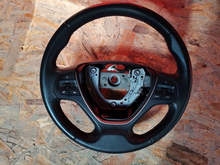 фото №7, Hyundai i20 ii кермо шкіряний синя nić