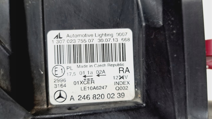 фото №12, Mercedes b klasa w 246 фара правая bi ксенон a2468200239