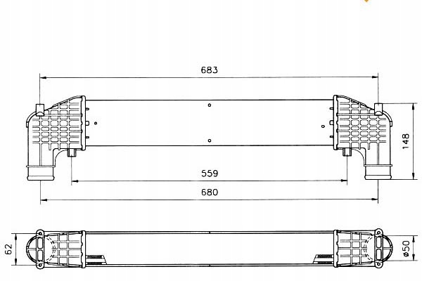 фото №1, Nrf интеркулер vw sharan 1,9tdi