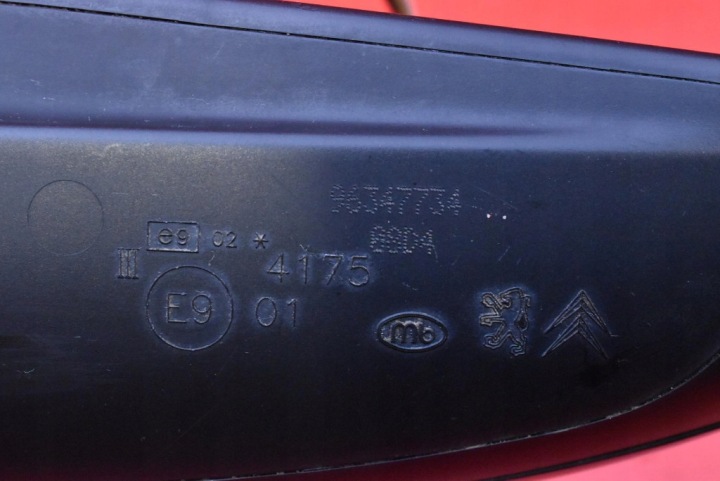 фото №7, Зеркало правое графитовые eu 014175 peugeot 307 1 i 01-05 6 pin