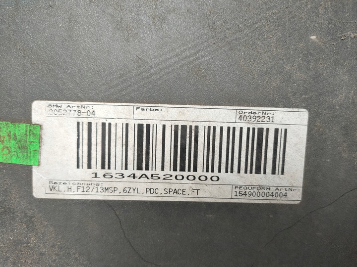 фото №14, Bmw 6 f12 f13 11- бампер задній pod pdc зад дифузор м-пакет a52 spacegrau