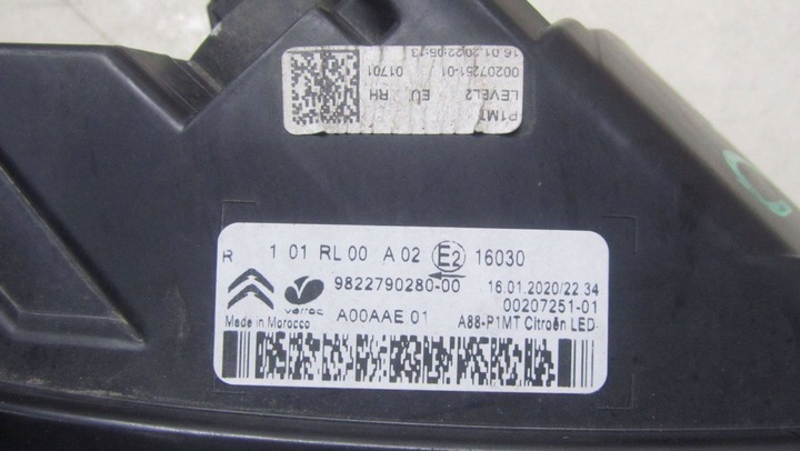 фото №5, Citroen c3 aircross лампа led drl правая 9822790280 19-