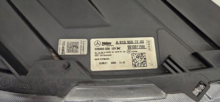 фото №6, Mercedes sprinter 907 910 полный led фара левый правые лампа w910