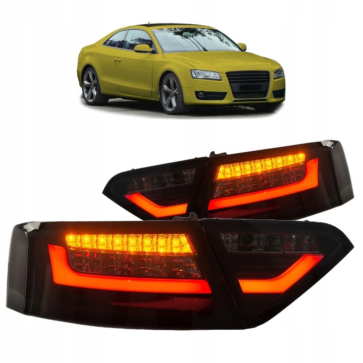 фото №7, Лампи audi a5 8t зад led black-smoke