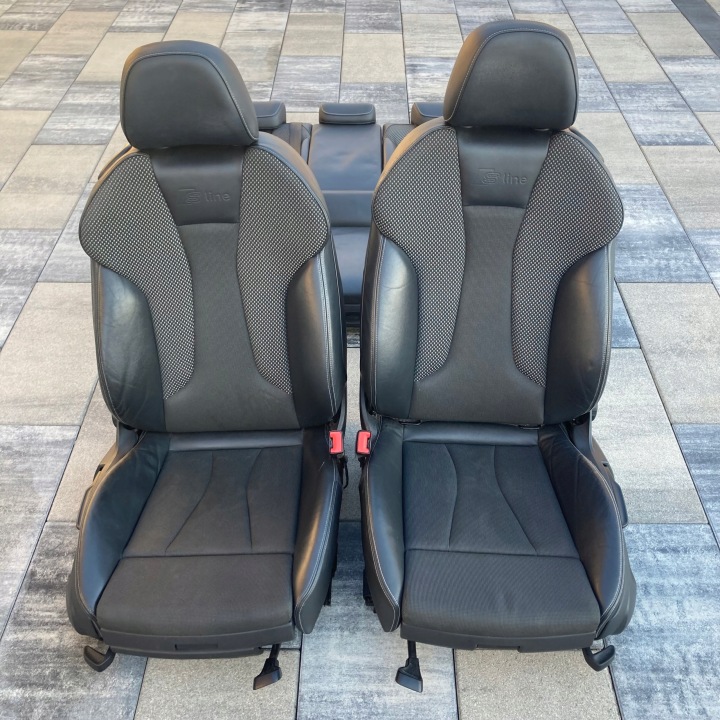 фото №11, Audi a3 8v 3-d хетчбек сидіння s-line диван салон напівшкіра 2012-2020