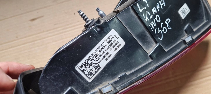 фото №9, Rs5 8w рестайлінг s5 a5 лампа ліва led лівий зад sportback 8w6945093aa