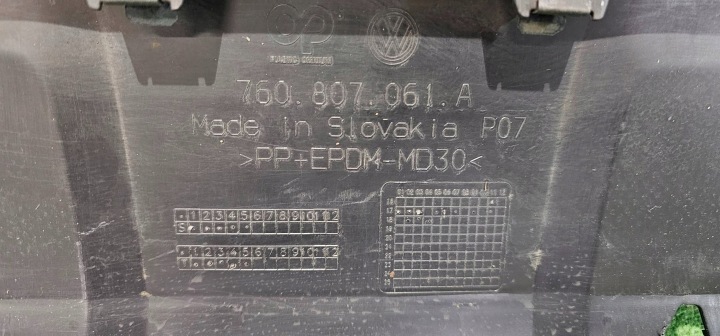 фото №13, Нижня решітка бампера передньої volkswagen touareg iii 760807061a